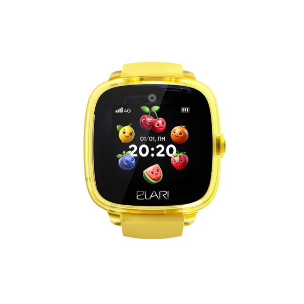 Часы детские Elari KidPhone Fresh 4G желтые